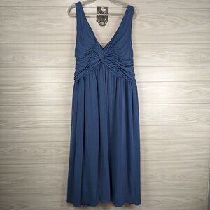 AMSALE Blue Front Wrap Evening Formal Dress 28